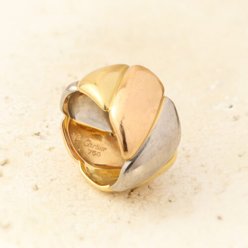 Cartier Tri-Colored Gold Band Ring