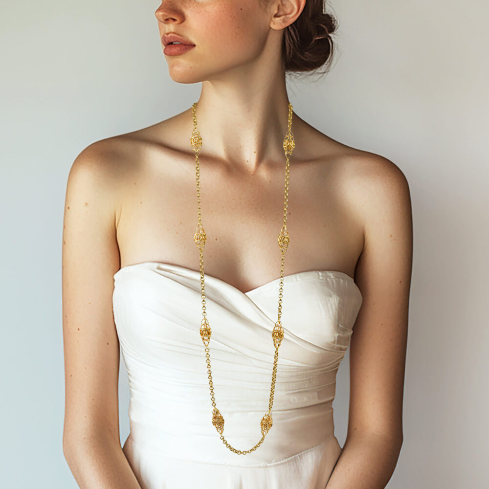 Cartier Mid-Century Gold Sautoir Necklace