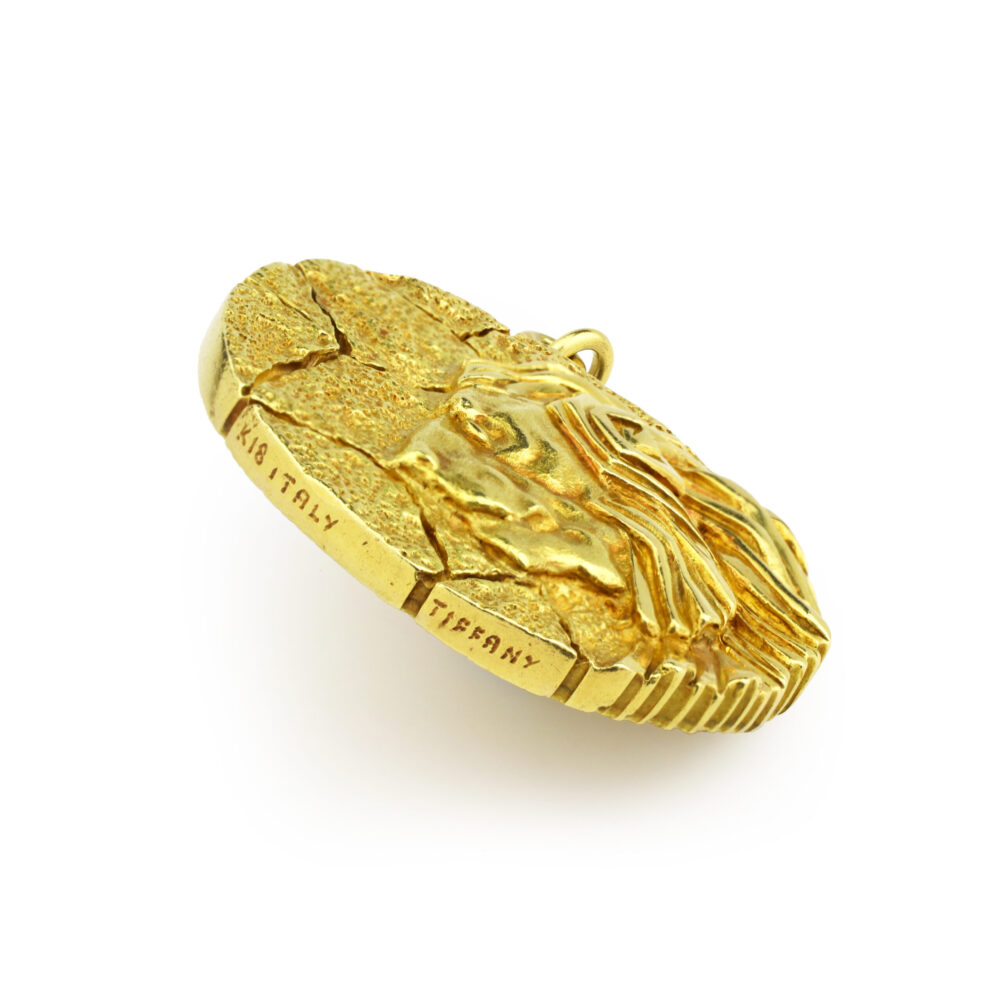 Tiffany & Co. Leo Zodiac Sculpted Gold Jumbo Pendant