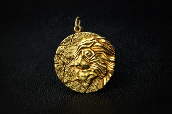 Tiffany & Co.  Leo Zodiac Sculpted Gold Jumbo Pendant