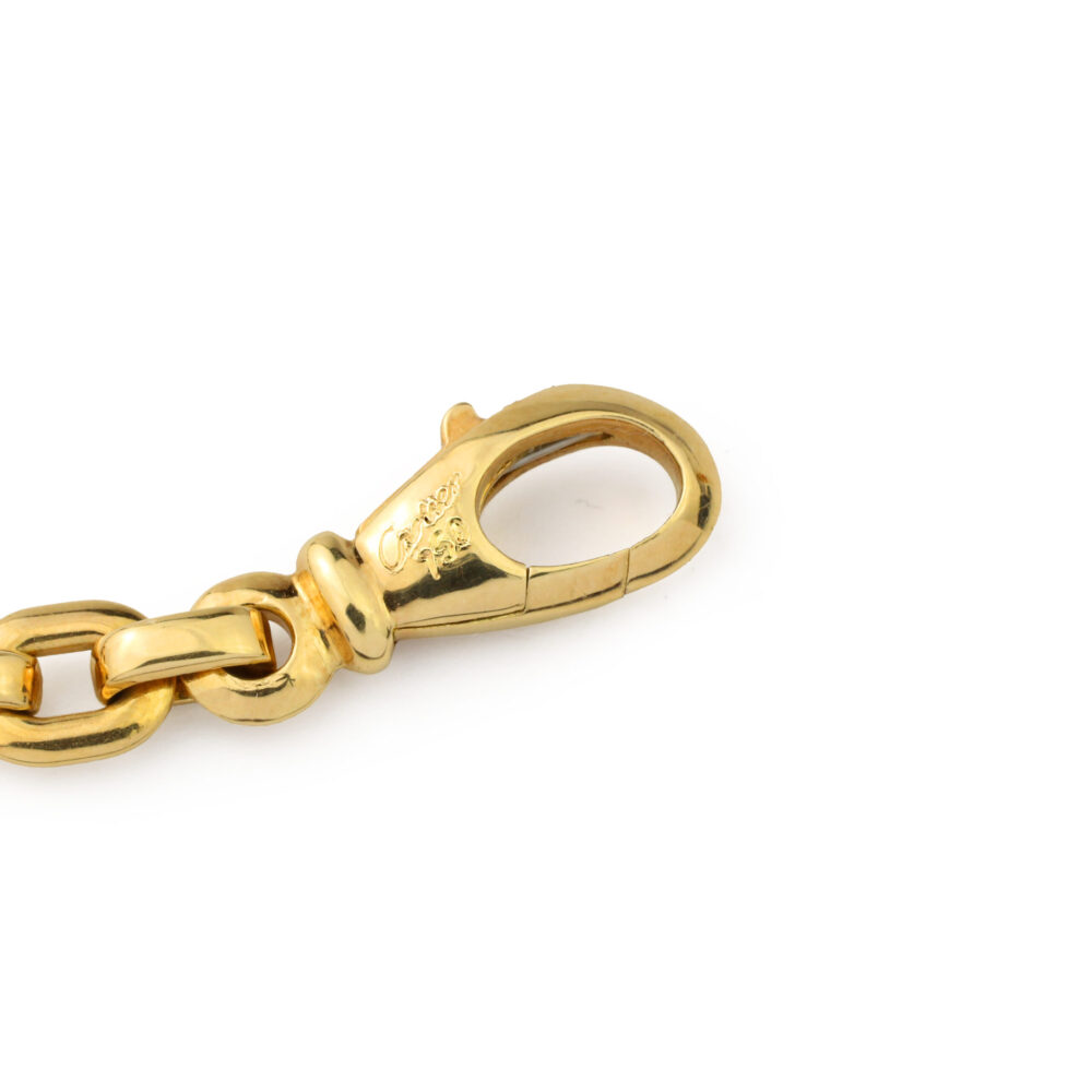 Cartier 'Double C' Apple Charm Gold Bracelet