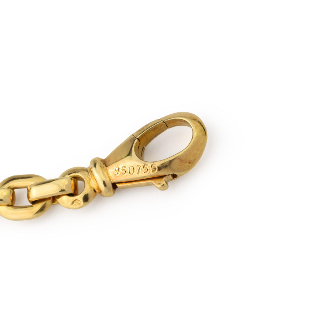 Cartier 'Double C' Apple Charm Gold Bracelet