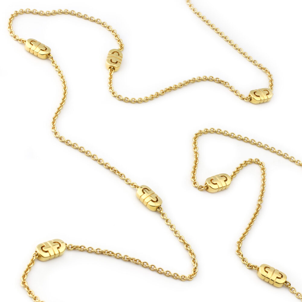 Bulgari 'Parentesi' Gold Chain Long Necklace