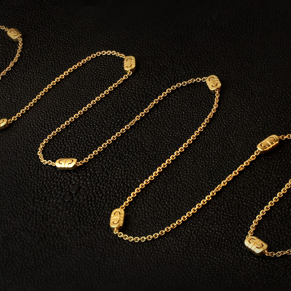 Bulgari 'Parentesi' Gold Chain Long Necklace