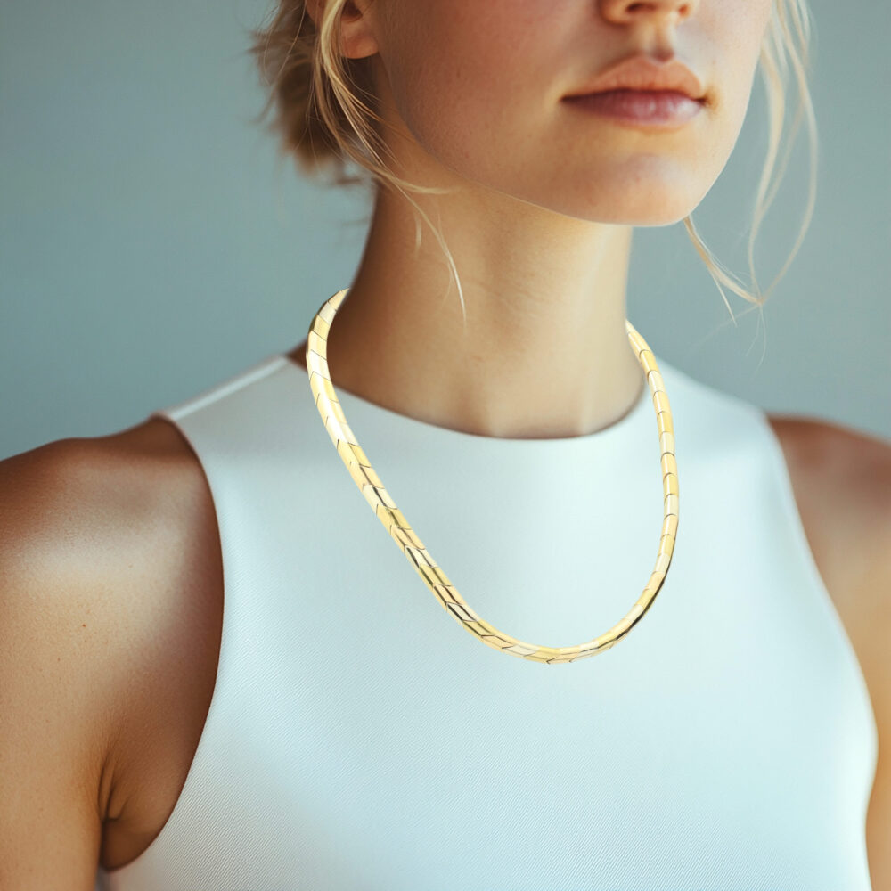 Cartier Tricolor Gold Collar Necklace