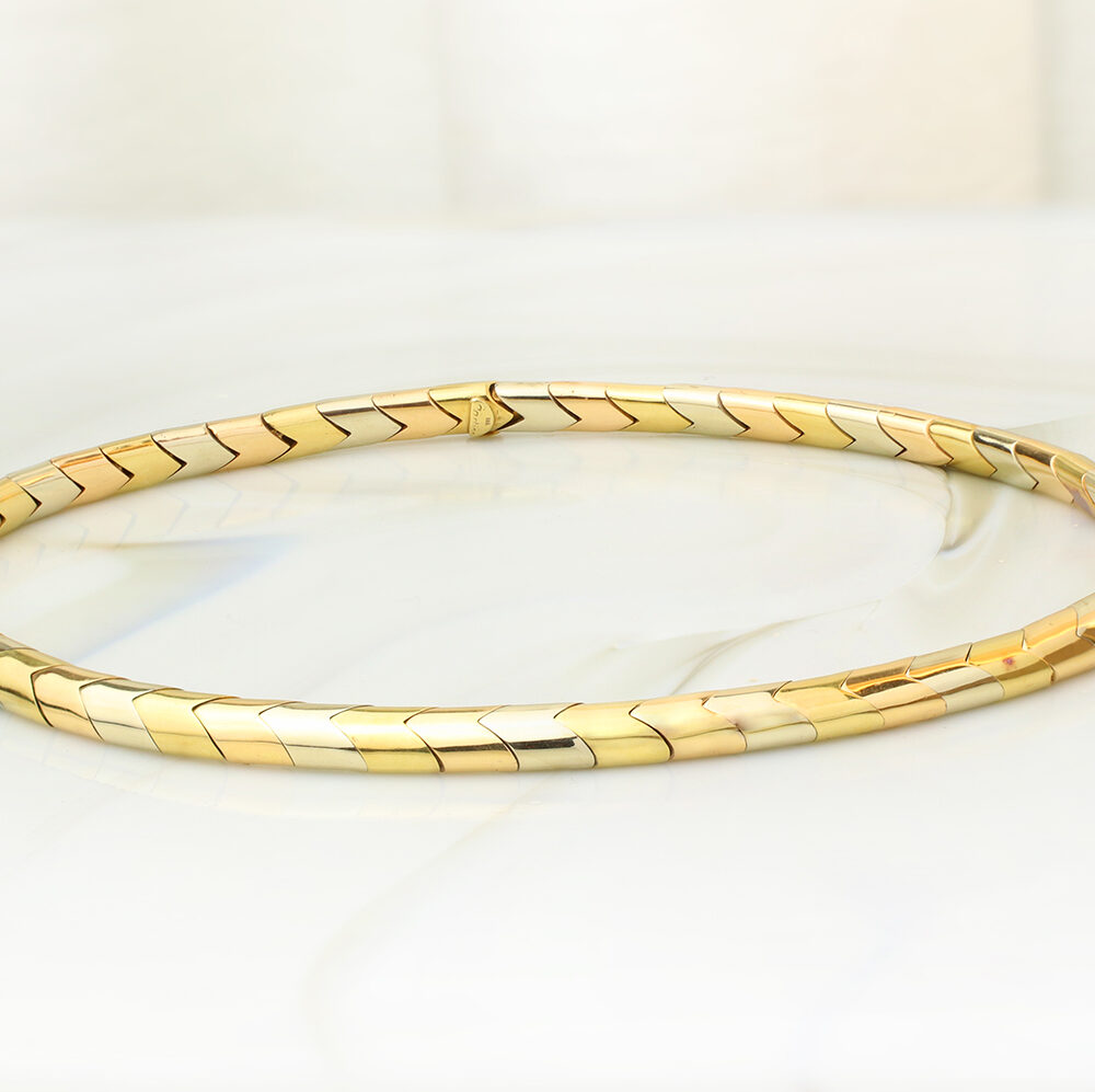Cartier Tricolor Gold Collar Necklace