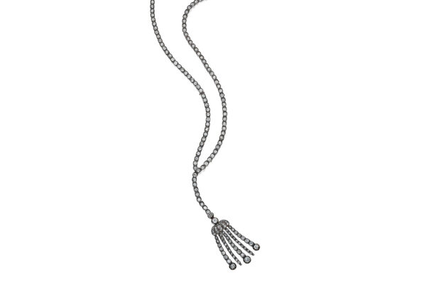 Antique Diamond, Silver and Gold Tassel Sautoir Necklace» Price on Request «