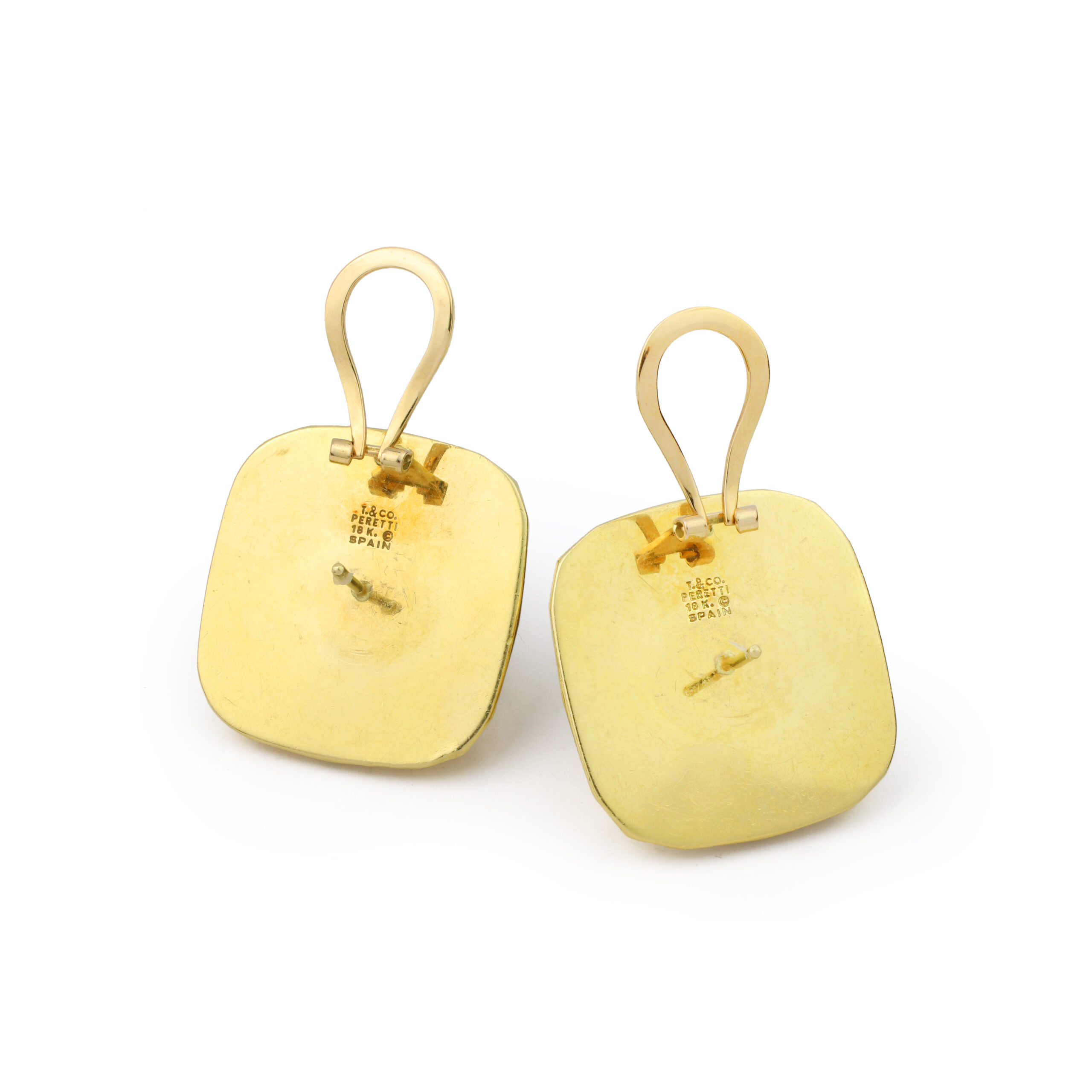 Tiffany & Co. Elsa Peretti Jumbo ‘Carat’ Faceted Gold Ear Clips