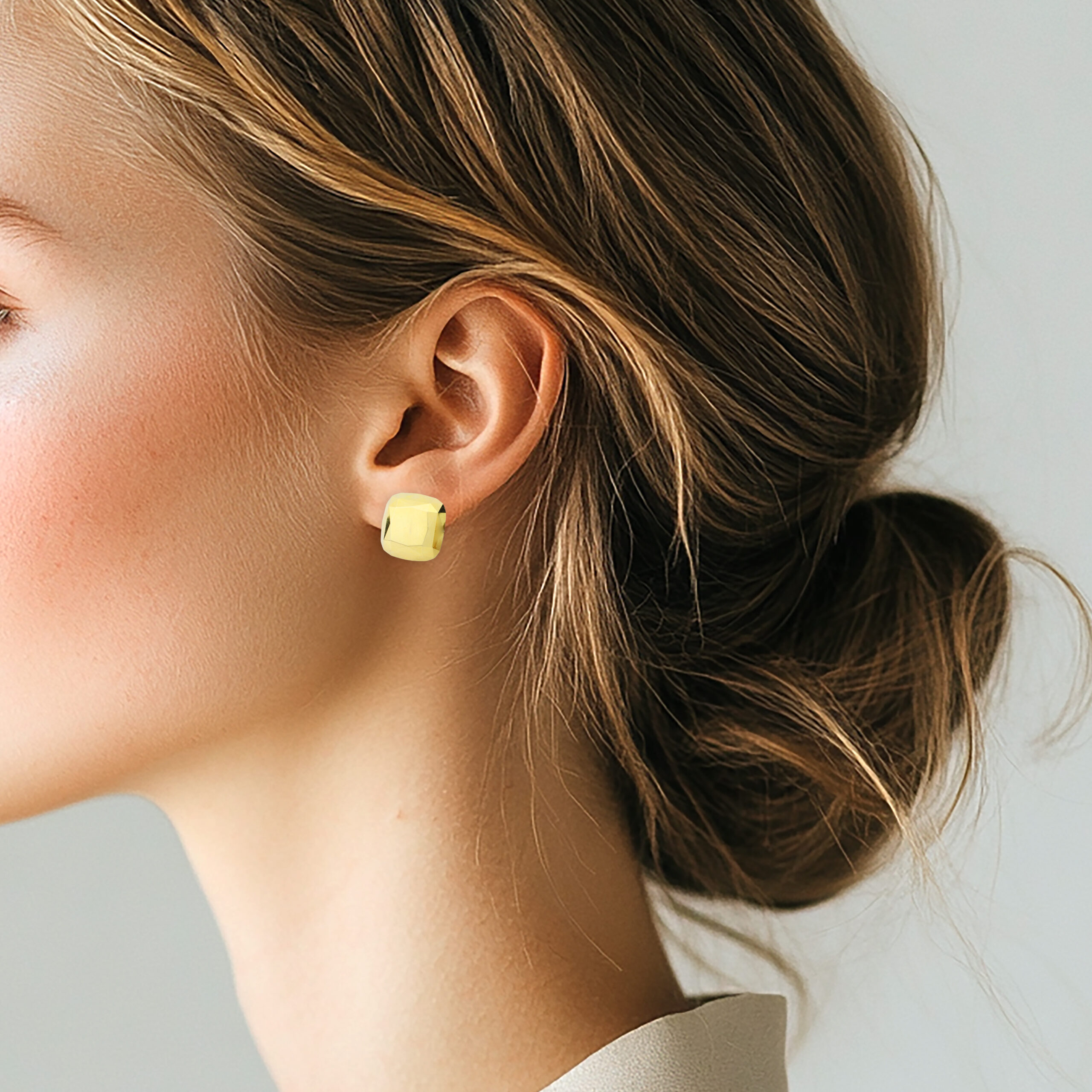 Tiffany & Co. Elsa Peretti Jumbo ‘Carat’ Faceted Gold Ear Clips