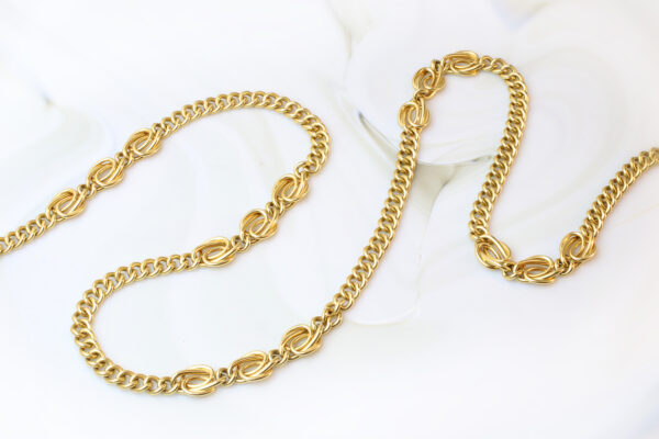 Bulgari Gold Fancy Link Long Necklace