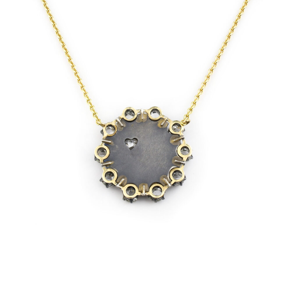 Diamond "Love" Pendant Necklace