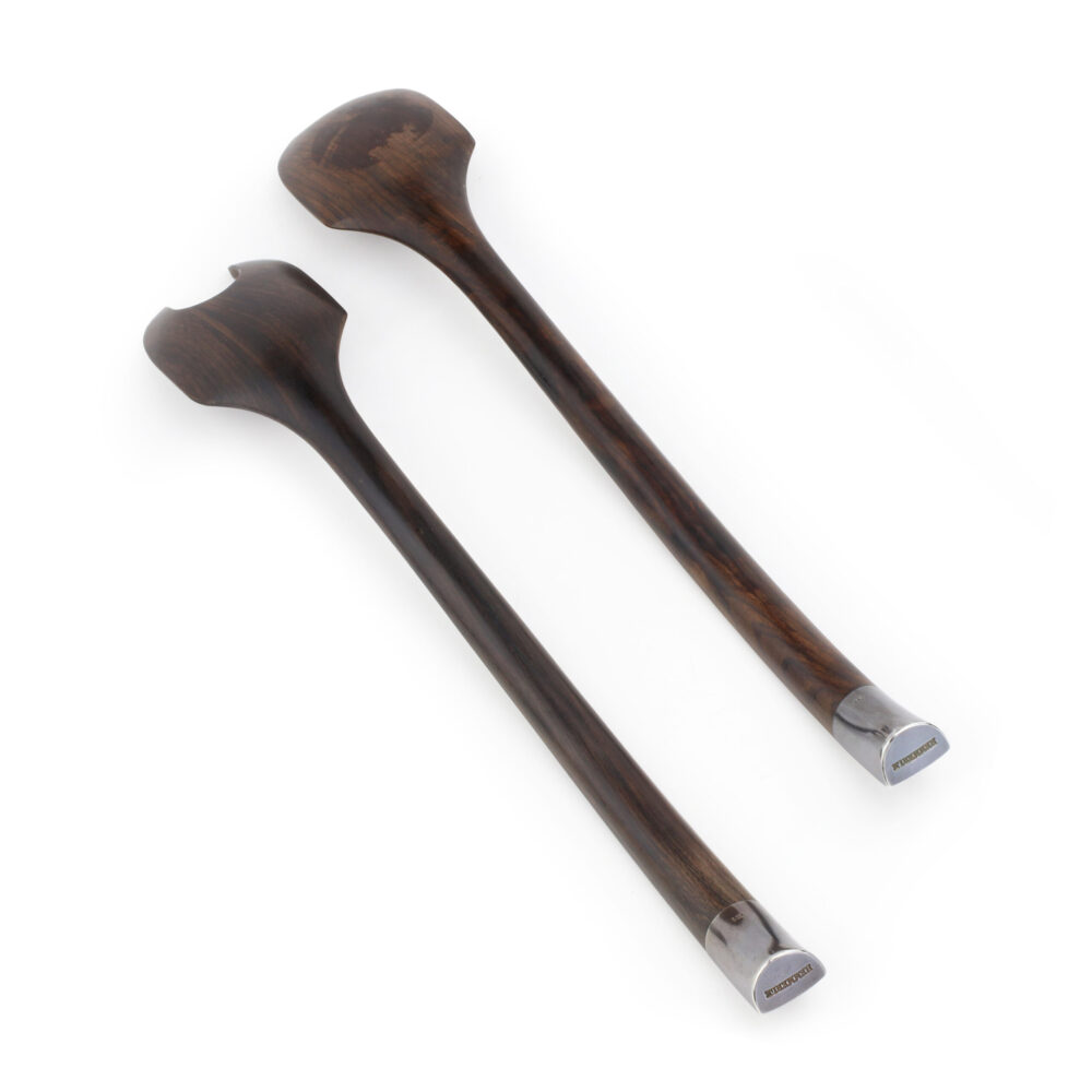 Hemmerle Wood and Silver Salad Serving Set