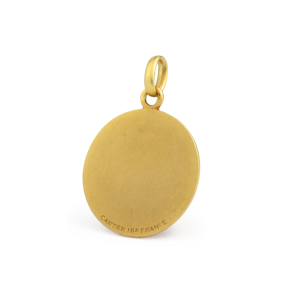 Cartier Mid Century Religious Gold Pendant