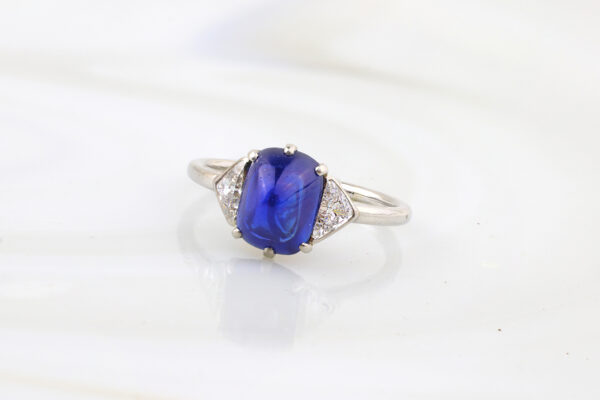 Cartier Sugarloaf Sapphire and Diamond Ring