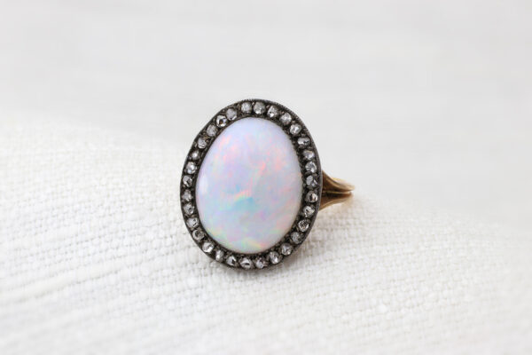 Opal and Diamond Ring