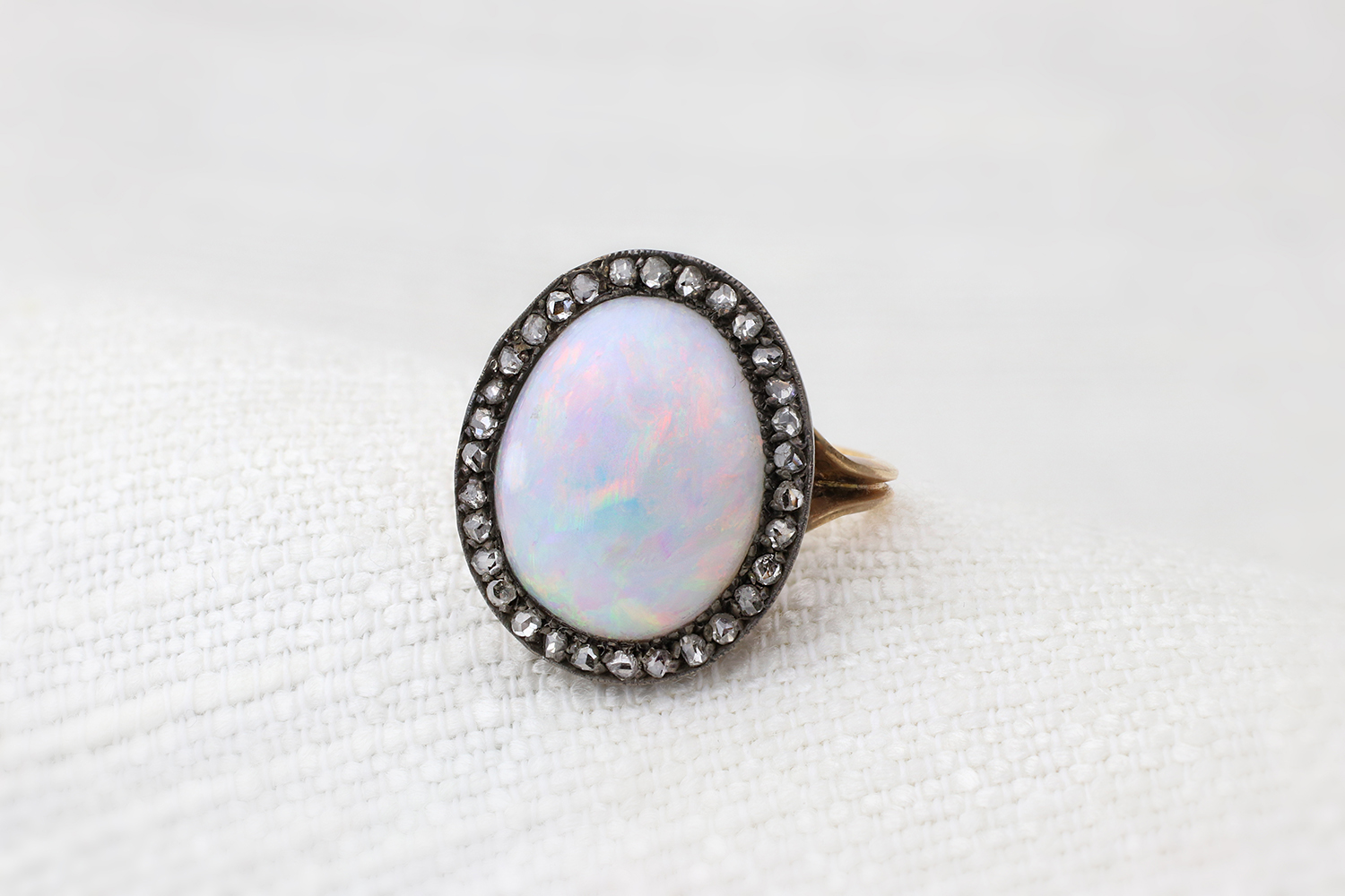 Opal and Diamond Ring
