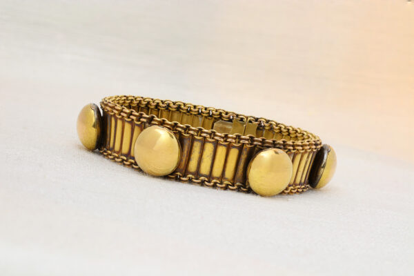 Antique Five Locket Gold Bracelet