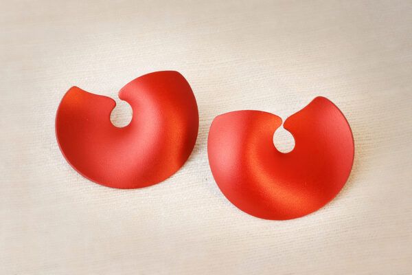 JAR ‘Valerie’ Red Colored Aluminum Ear Clips