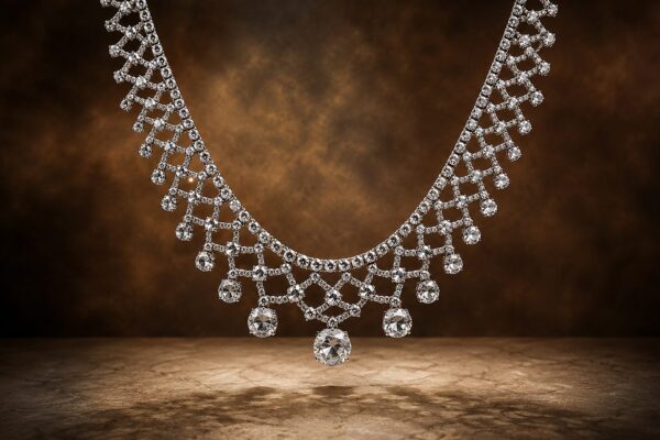 Carnet ‘Organdie’ Rose Cut Diamond Necklace» Price on Request «