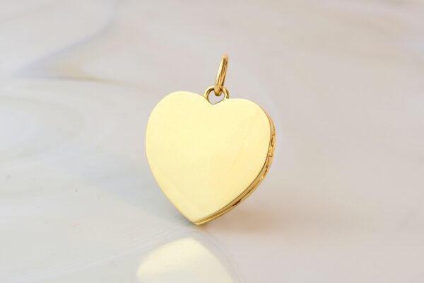Gold Heart Locket Pendant
