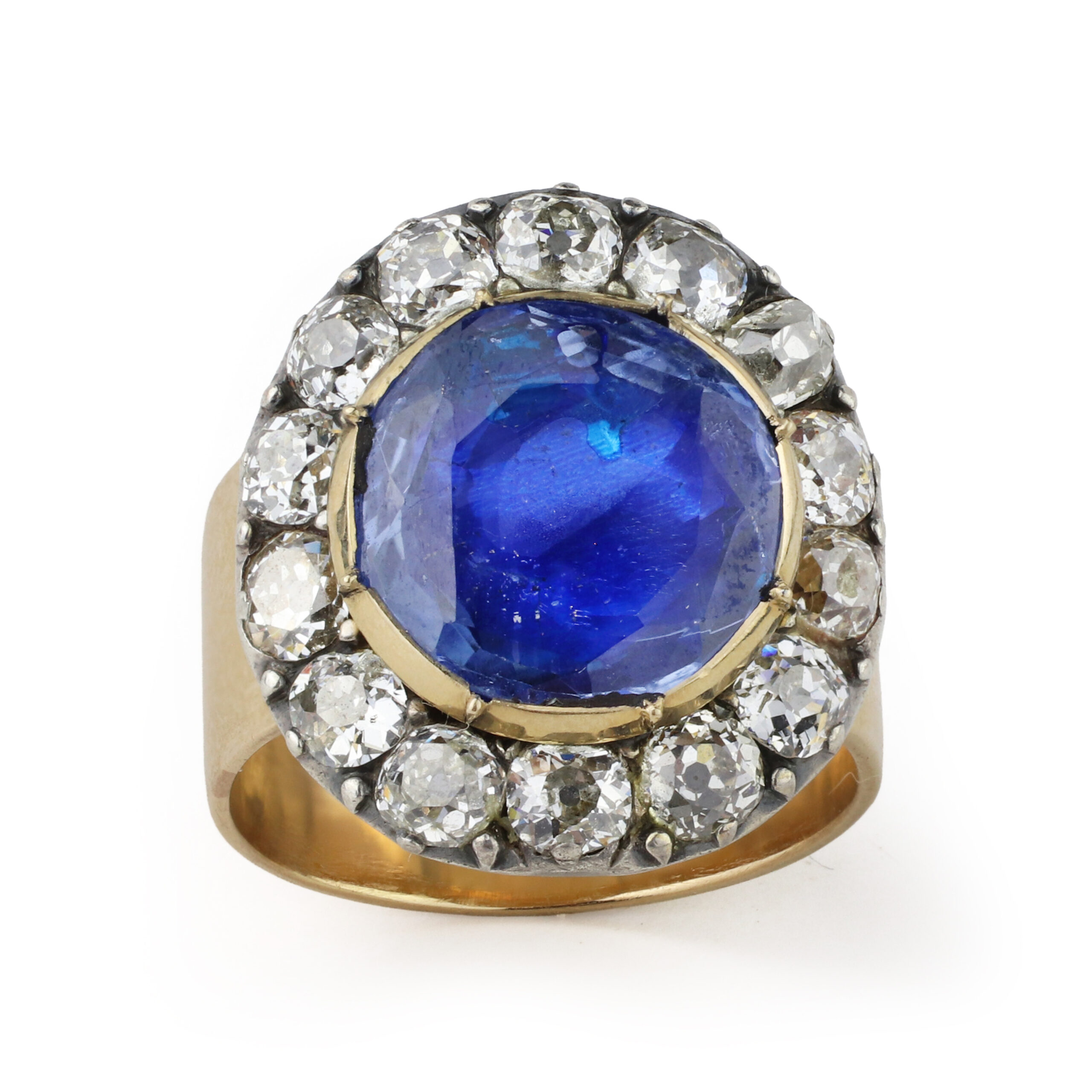 Antique Sapphire and Diamond Ring