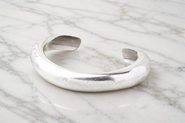 Hermes Sterling Silver Torque Collar Necklace