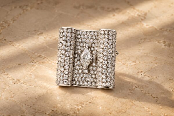 Cartier Art Deco Diamond Set Brooch