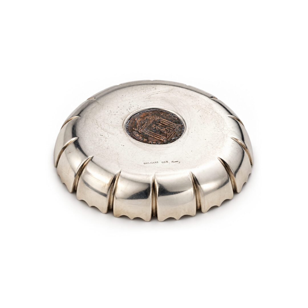 Bulgari 'Monete' Ancient Coin and Sterling Silver Dish