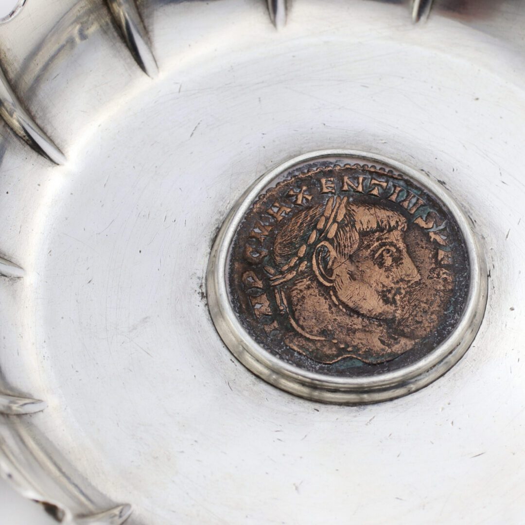 Bulgari 'Monete' Ancient Coin and Sterling Silver Dish