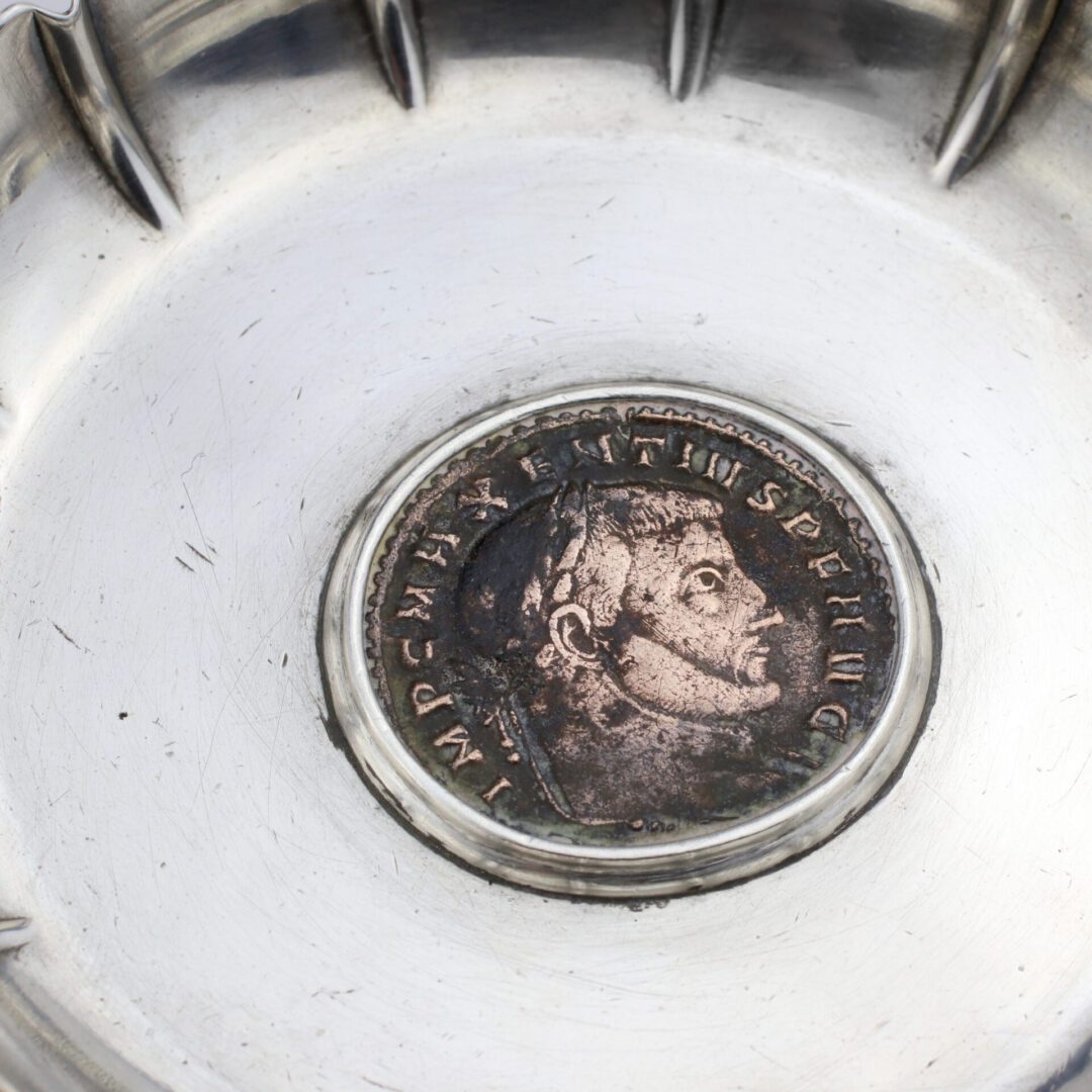 Bulgari 'Monete' Ancient Coin and Sterling Silver Dish