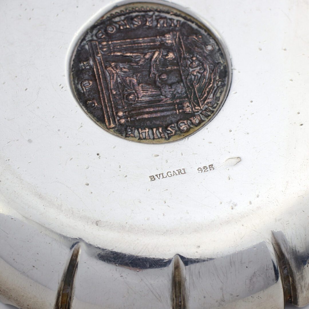 Bulgari 'Monete' Ancient Coin and Sterling Silver Dish
