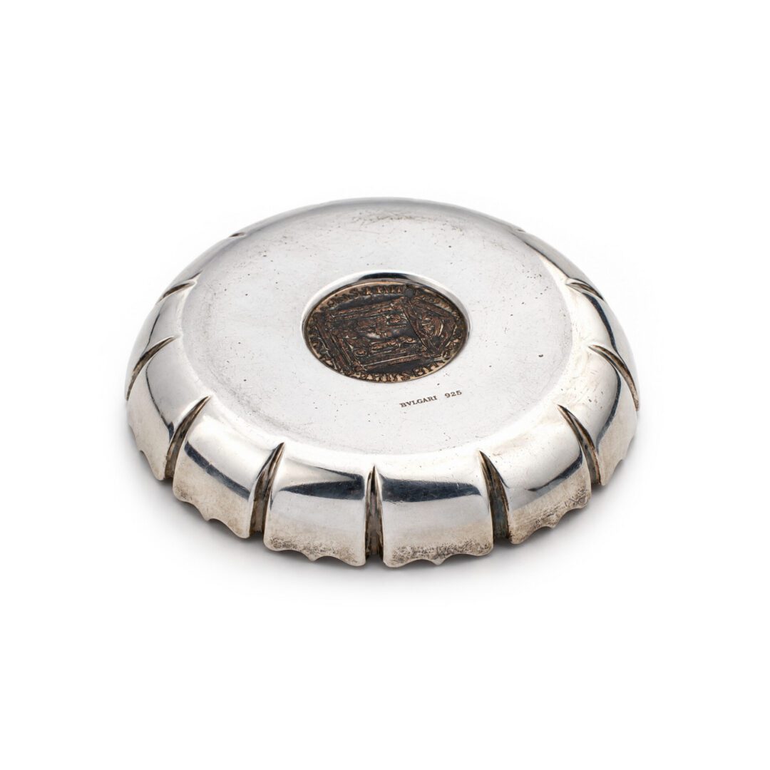 Bulgari 'Monete' Ancient Coin and Sterling Silver Dish