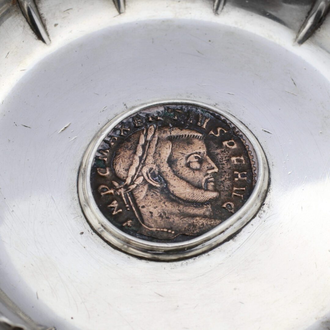 Bulgari 'Monete' Ancient Coin and Sterling Silver Dish