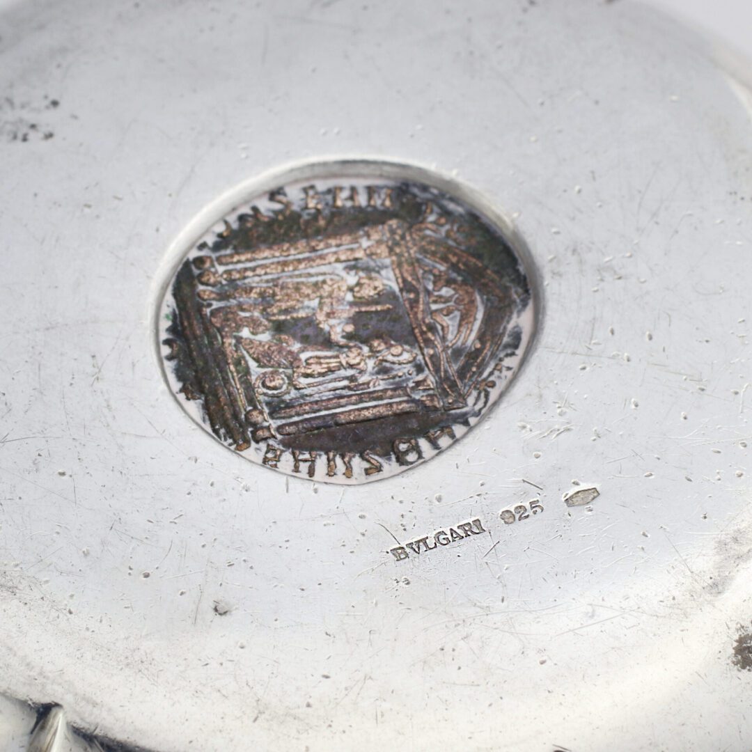 Bulgari 'Monete' Ancient Coin and Sterling Silver Dish