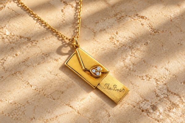 Cartier ‘Love Letter’ Gold and Diamond Pendant Necklace
