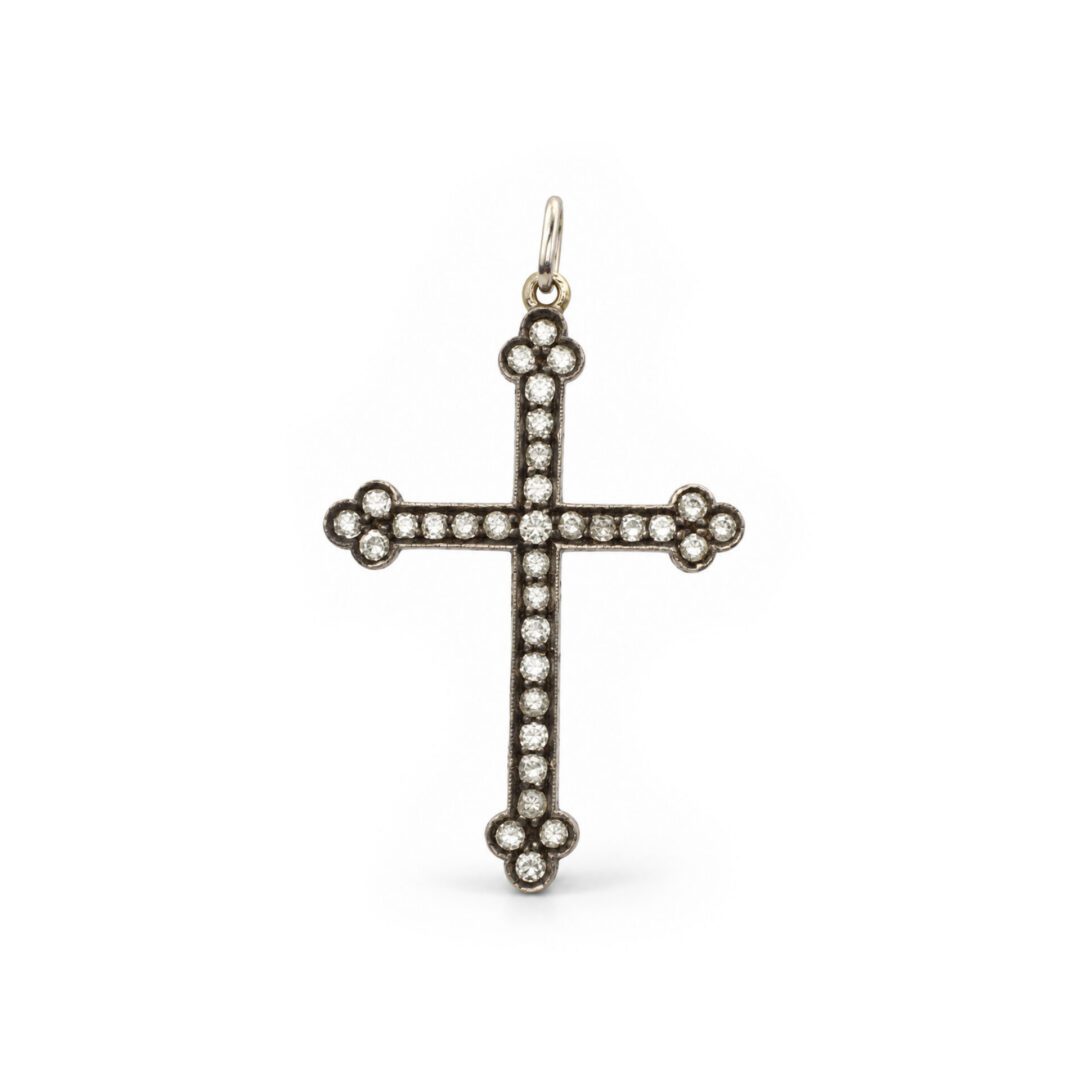 Antique Diamond Set Cross Pendant